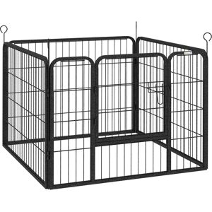 PawHut Heavy Duty Dog Playpen, 4 Panel Puppy Pen, Foldable Dog Kennel Both Indoor Outdoor Use Collapsible Design 82L x 82W x 60H (cm) PawHut Heavy Duty Dog Playpen, 4 Panel Puppy Pen, Foldable Dog Kennel Both Indoor Outdoor Use Collapsible Design 82L x 82W x 60H (cm)