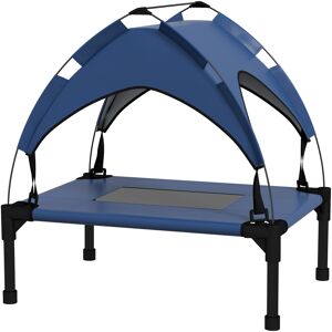 PawHut Cooling Raised Pet Bed w/ Washable Breathable Mesh, for Mini Small Dogs, 61 x 46 x 63cm - Dark Blue Aosom UK PawHut Cooling Raised Pet Bed w/ Washable Breathable Mesh, for Mini Small Dogs, 61 x 46 x 63cm - Dark Blue Aosom UK