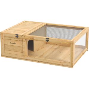 PawHut Tortoise House, Small Reptile Wooden House, with Mesh Roofs, Side Panels, for Turtles, Lizards, Geckos and Snakes PawHut Tortoise House, Small Reptile Wooden House, with Mesh Roofs, Side Panels, for Turtles, Lizards, Geckos and Snakes