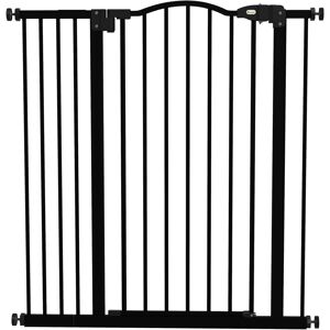 PawHut Adjustable Safety Barrier, Metal Pet Gate with Auto-Lock & No-Drill Installation, for Doorways & Stairways, 74-94cm, Black Aosom UK PawHut Adjustable Safety Barrier, Metal Pet Gate with Auto-Lock & No-Drill Installation, for Doorways & Stairways, 74-94cm, Black Aosom UK