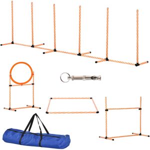 PawHut Dog Agility Training Kit, Pet Play Run Jump Equipment, Adjustable Height Hurdle Bar, Jump Ring, Square Pause Box with Carry Bag Aosom UK PawHut Dog Agility Training Kit, Pet Play Run Jump Equipment, Adjustable Height Hurdle Bar, Jump Ring, Square Pause Box with Carry Bag Aosom UK