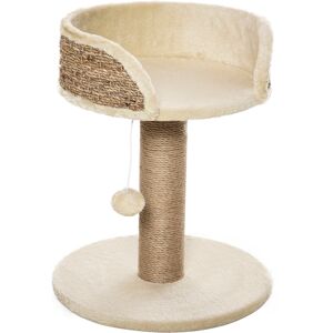 PawHut Cat Tree Tower Basics with Bed, Scratching Post, Activity Centre, Kitten House, Dangling Ball Perch, Beige Aosom UK PawHut Cat Tree Tower Basics with Bed, Scratching Post, Activity Centre, Kitten House, Dangling Ball Perch, Beige Aosom UK