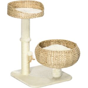 PawHut 72cm Cat Tree Kitten Tower, with Sisal Scratching Post, Two Beds, Toy Ball PawHut 72cm Cat Tree Kitten Tower, with Sisal Scratching Post, Two Beds, Toy Ball