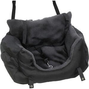 PawHut Dog Car Seat for Small Dogs with Fixed Buckle, Safety Leash, Washable Cover, 58 x 45 x 28 cm, Black PawHut Dog Car Seat for Small Dogs with Fixed Buckle, Safety Leash, Washable Cover, 58 x 45 x 28 cm, Black