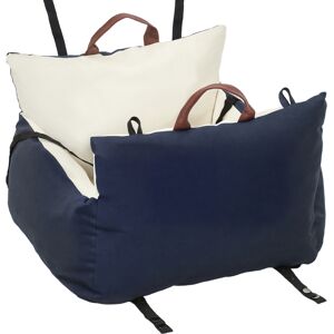 PawHut Dog Car Seat, Cosy Pet Car Booster Seat for Small Dog Under 5 KG, Portable Travel Bed with Safety Belts, Navy Blue PawHut Dog Car Seat, Cosy Pet Car Booster Seat for Small Dog Under 5 KG, Portable Travel Bed with Safety Belts, Navy Blue