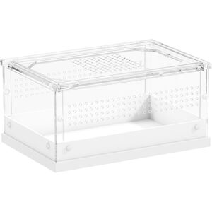 PawHut Acrylic Reptile Terrarium with Top Sliding Door, Vents, for Snake, Frog, Spider, Gecko, Tarantula, 30 x 20 x 15 cm PawHut Acrylic Reptile Terrarium with Top Sliding Door, Vents, for Snake, Frog, Spider, Gecko, Tarantula, 30 x 20 x 15 cm
