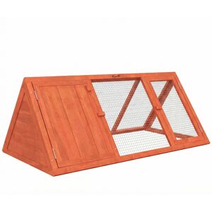 PawHut Rabbit Hutch, Wooden Guinea Pig Hutch with Run and Doors, Outdoor Triangle Bunny House for Rabbits,Duck and Chicken PawHut Rabbit Hutch, Wooden Guinea Pig Hutch with Run and Doors, Outdoor Triangle Bunny House for Rabbits,Duck and Chicken