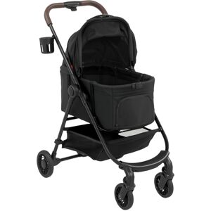 PawHut Dog Stroller, 3 in 1 Foldable Pet Stroller for Small Puppy Cat with Detachable Travel Carrier, Storage Basket, Black PawHut Dog Stroller, 3 in 1 Foldable Pet Stroller for Small Puppy Cat with Detachable Travel Carrier, Storage Basket, Black