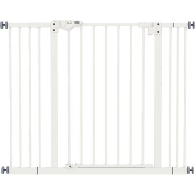 PawHut Adjustable Dog Gate, Metal Safety Barrier for Pets, Extends 74-100cm Wide, Easy Install, White Aosom UK PawHut Adjustable Dog Gate, Metal Safety Barrier for Pets, Extends 74-100cm Wide, Easy Install, White Aosom UK