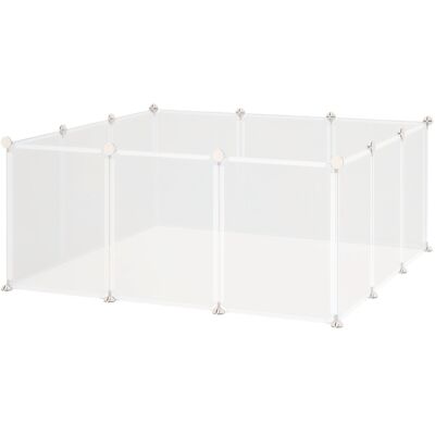 PawHut - Playpen - White - 12 panels - Pet Playpen PawHut - Playpen - White - 12 panels - Pet Playpen