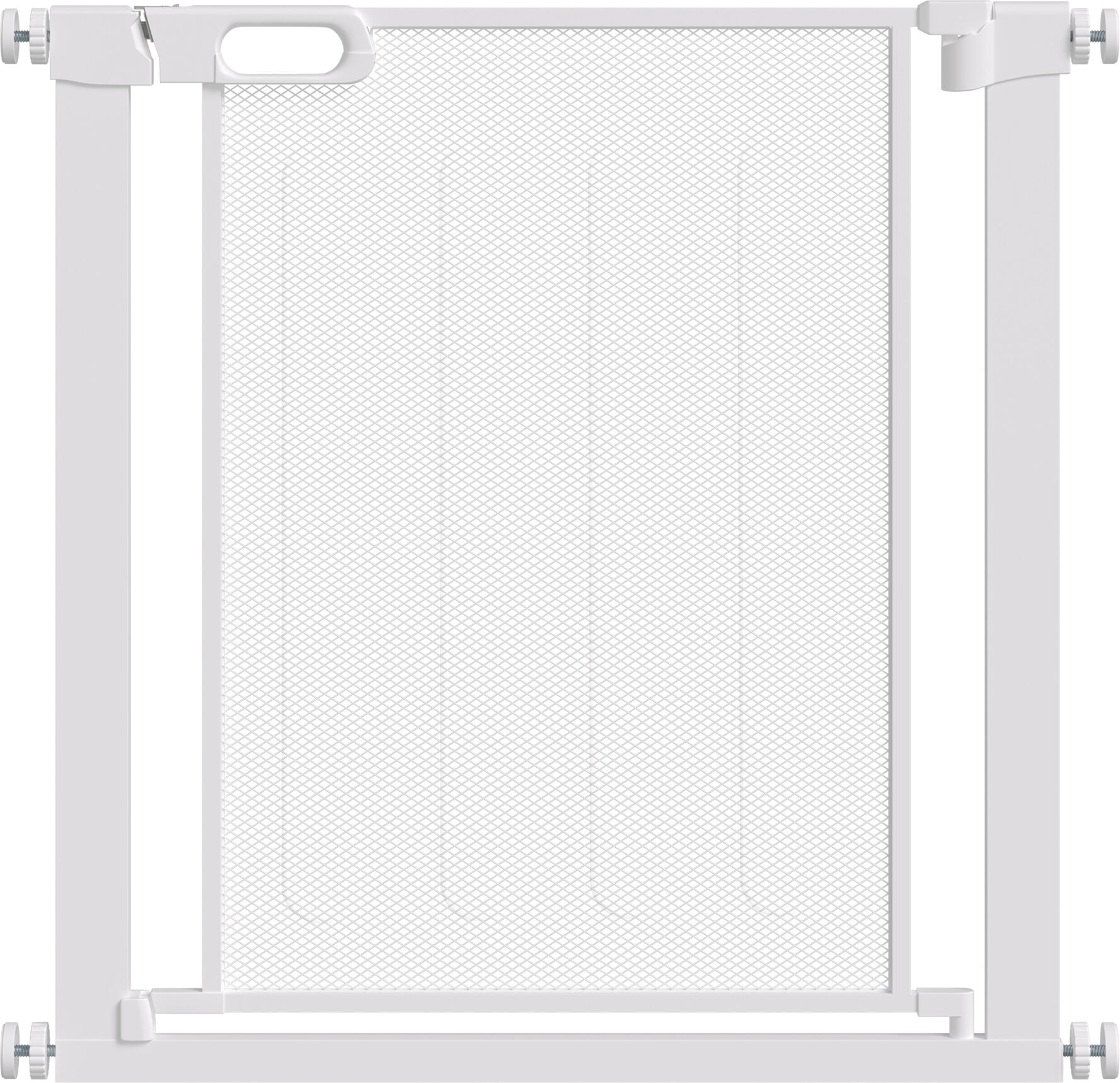 PawHut Pressure Fit Safety Gate for Doors & Stairs, Dog Gate w/ Auto Close, Pet Barrier for Hallways, w/ Double Locking Openings 75-82 cm Aosom UK