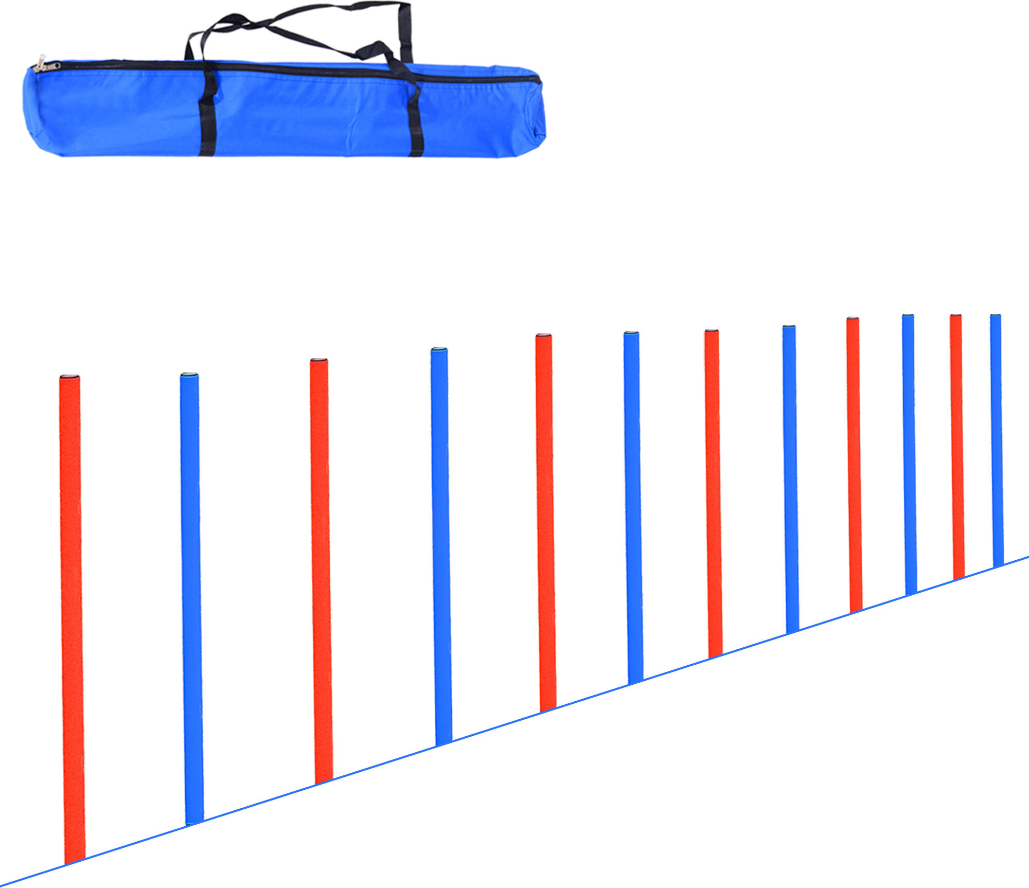 Pawhut Comprehensive Pet Agility Training Set, Outdoor Run and Jump Course Kit for Dogs Aosom UK