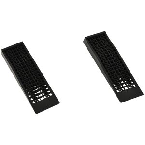 HOMCOM Set of 2 Durable Plastic Curb Ramps with Anti-Slip Surface, 3 Ton Load Capacity for Garage, Workshop, Cars, SUVs, Small Vans