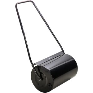 DURHAND 38L Heavy Duty Water or Sand Filled Garden Steel Lawn Roller Drum Φ50cm Black