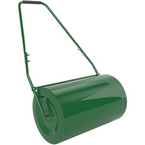 Outsunny 63 L Heavy Duty Water Or Sand Filled Φ30cm Garden Steel Lawn Roller Drum - Dark Green Outsunny 63 L Heavy Duty Water Or Sand Filled Φ30cm Garden Steel Lawn Roller Drum - Dark Green