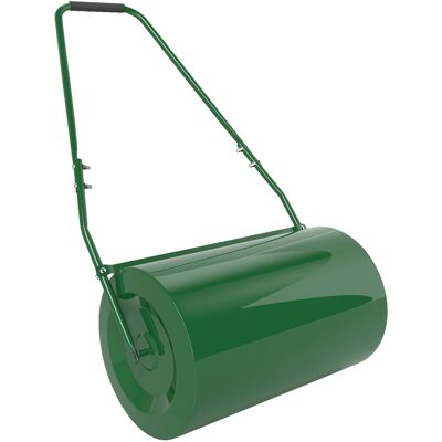 Outsunny 63 L Heavy Duty Water Or Sand Filled Φ30cm Garden Steel Lawn Roller Drum - Dark Green Outsunny 63 L Heavy Duty Water Or Sand Filled Φ30cm Garden Steel Lawn Roller Drum - Dark Green