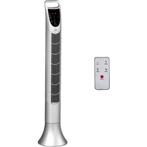 HOMCOM 36'' Freestanding Tower Fan, 3 Speed 3 Mode, 7.5h Timer, 70 Degree Oscillation, LED Panel, 5M Remote Controller, Silver