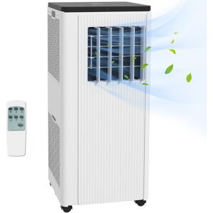 HOMCOM 9,000 BTU Mobile Air Conditioner, 20m², Smart Home WiFi, with Dehumidifier, Fan, 24H Timer, Window Kit, White