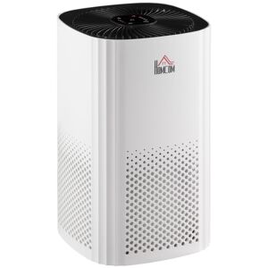HOMCOM Bedroom Air Purifier with Triple-Stage Filtration, Air Quality Monitor, Timer, Ioniser, 4 Speeds, Odour Elimination