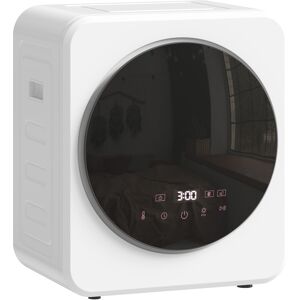 HOMCOM 4kg Vented Tumble Dryer, 800W Compact Freestanding Front Tumble Dryer with Stainless Steel Tub and Customisable Timer, Wall-Mounted Portable Small Clothes Drying Machine, White HOMCOM 4kg Vented Tumble Dryer, 800W Compact Freestanding Front Tumble Dryer with Stainless Steel Tub and Customisable Timer, Wall-Mounted Portable Small Clothes Drying Machine, White