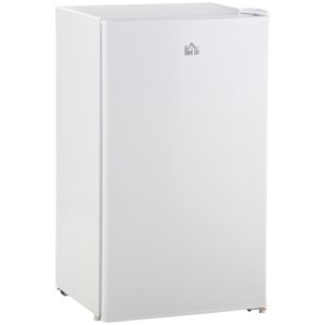 HOMCOM 91 Litre Freestanding Under Counter Fridge with Chiller Box, Reversible Door, Adjustable Thermostat 47.5cm Wide Noise Level: Decibels 40 White