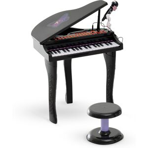 HOMCOM Mini Electronic Piano W/Stool-Black