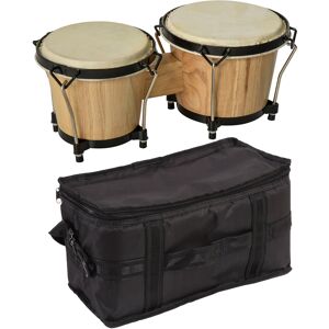 HOMCOM Wooden Bongo Drum Set w/ Sheepskin Drum Head, Percussion Instrument, Φ7.75" & Φ7" Drums, for Kids Adults, w/ Tuning Wrench Aosom UK HOMCOM Wooden Bongo Drum Set w/ Sheepskin Drum Head, Percussion Instrument, Φ7.75" & Φ7" Drums, for Kids Adults, w/ Tuning Wrench Aosom UK