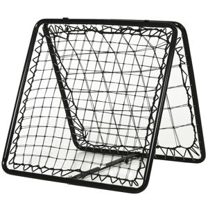 HOMCOM Rebounder Net for Football, Baseball, Basketball, Double Sided, Angle Adjustable Training Aid, 75L x 75W cm