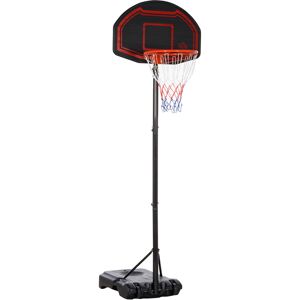 HOMCOM Adjustable Basketball Hoop Stand, with Wheels and Stable Base