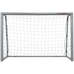 SPORTNOW Quick Setup Football Goal, 6ft x 2ft Net for Garden with Ground Stakes, Durable Outdoor Sport Equipment.