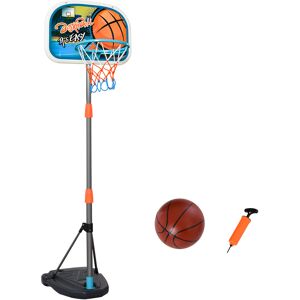 HOMCOM Kids Basketball Hoop Stand, Height Adjustable, Aluminium with Ball, Encourages Active Play