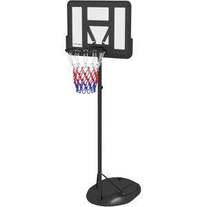 SPORTNOW Height Adjustable Basketball System, Freestanding Basketball Hoop and Stand w/ Wheels, 167-228cm