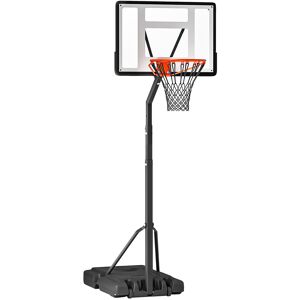 HOMCOM Adjustable Basketball Hoop Stand, Freestanding with Backboard & Wheels, 255-305cm, Black Aosom UK HOMCOM Adjustable Basketball Hoop Stand, Freestanding with Backboard & Wheels, 255-305cm, Black Aosom UK