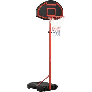 HOMCOM Adjustable Basketball Hoop: Sturdy Steel Frame for Indoor & Outdoor Play, Fun for All Ages, Black and Red Aosom UK HOMCOM Adjustable Basketball Hoop: Sturdy Steel Frame for Indoor & Outdoor Play, Fun for All Ages, Black and Red Aosom UK