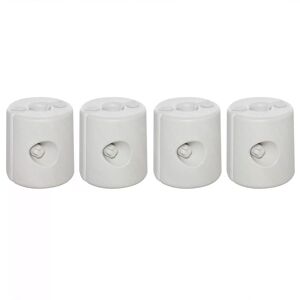 Outsunny Tent Weight Base, 4pcs Plastic Anchor Weights-White