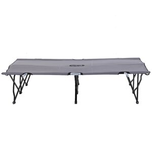 Outsunny Folding Double Camping Cot, Portable Sunbed with Durable Carry Bag, Comfortable Outdoor Use