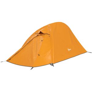 Outsunny Backpacking Tent for 1-2, Double Layer Camping Shelter with Carry Bag, 2000mm Waterproof, Lightweight, Orange