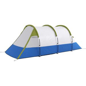 Outsunny Camping Tent, Large Tunnel Tent with Bedroom and Living Area, 2000mm Waterproof, Portable with Bag for 2-3 Man, Green