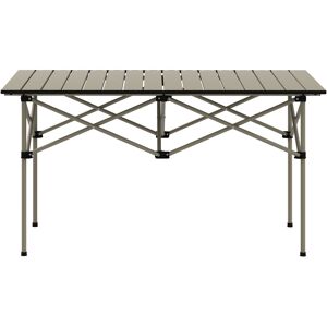 Outsunny Aluminium Folding Picnic Table, Lightweight, Portable with Roll Up Top and Carry Bag for Outdoor Adventures, Cooking, Hiking