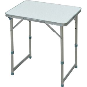 Outsunny Folding Picnic Table, Portable Outdoor Camping Table, Lightweight, Durable Aluminium Frame, Silver Aosom UK