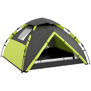Outsunny Family Camping Tent for 3-4 Persons, 2000mm Waterproof, Quick Setup, Portable with Carry Bag, Green Aosom UK Outsunny Family Camping Tent for 3-4 Persons, 2000mm Waterproof, Quick Setup, Portable with Carry Bag, Green Aosom UK