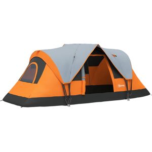 Outsunny 5-6 Man Dome Camping Tent - Orange Outsunny 5-6 Man Dome Camping Tent - Orange