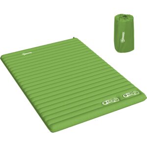 Outsunny 2 Person Camping Inflatable Mattress - Green Outsunny 2 Person Camping Inflatable Mattress - Green