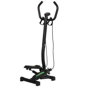 HOMCOM Free Stand Stepper, 40Lx48Wx118H cm-Black/Green