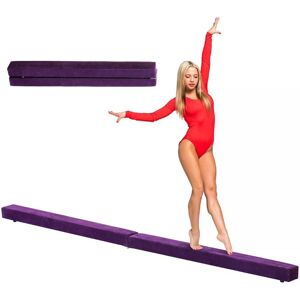 HOMCOM Balance Beam Trainer, 2.4 m-Purple