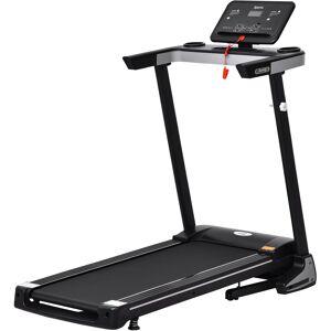 HOMCOM Folding Treadmill for Home Motorised Running Machine w/ LCD Display Black