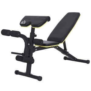 HOMCOM Multi-Functional Dumbbell Weight Bench Adjustable Sit-Up Stand For Home Gym With Adjustable Seat and Back Angle
