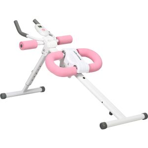 SPORTNOW Height Adjustable Foldable Ab Trainer with LCD Monitor, Ideal for Home Gym Core Stomach Crunch Workouts