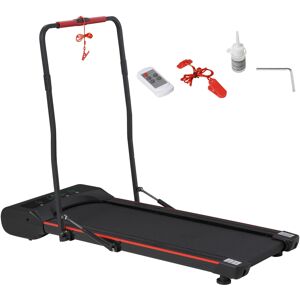 HOMCOM Foldable Walking Machine with LED Display & Remote Control Exercise Walking Jogging Fitness for Home Office Use