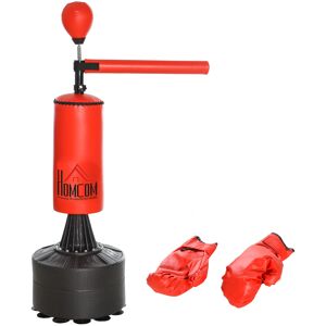 HOMCOM Freestanding Boxing Punch Bag Stand with Rotating Flexible Arm, Speed Ball, Waterable Base by HOMCOM